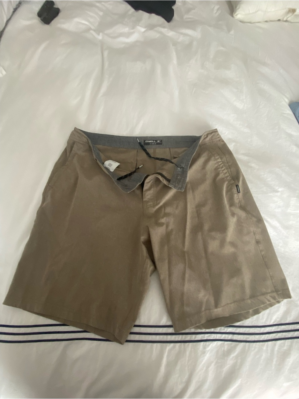 Men’s O'Neill Men's Khaki Flat Front Casual Shorts 38